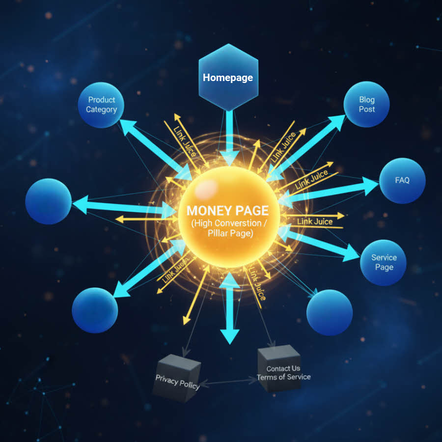 PageRank Sculpting: tối ưu internal linking, dồn link juice cho trang quan trọng để tăng thứ hạng SEO website.
