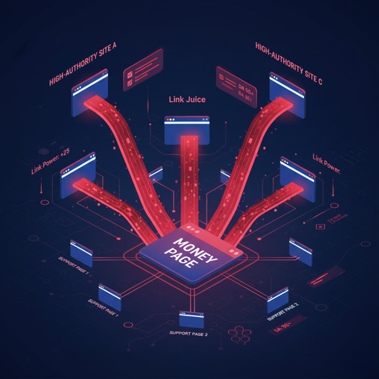 Giải thích link juice, cách hoạt động và cách tối ưu phân phối link equity để tăng thứ hạng SEO.