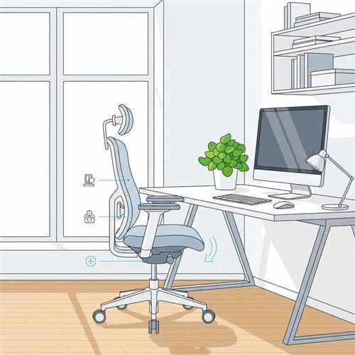 Ghế công thái học giúp bảo vệ sức khỏe, hỗ trợ tư thế ngồi đúng, tăng năng suất và tạo môi trường làm việc bền vững.