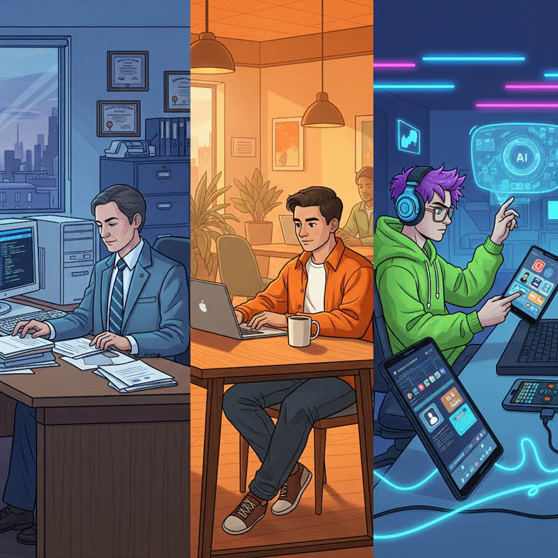 So sánh Gen X, Y, Z về tư duy, công việc và lối sống; kèm lời khuyên nghề nghiệp thực tiễn dành cho thế hệ Gen Z.