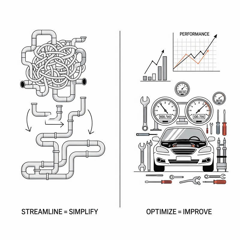 "Streamline" vs "Optimize"