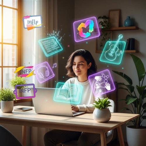 INFP là người sống nội tâm, giàu sáng tạo, đồng cảm và phù hợp với các nghề mang ý nghĩa, truyền cảm hứng.