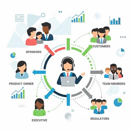 Minh họa Stakeholder Engagement Plan: kế hoạch gắn kết các bên liên quan trong quản lý dự án.