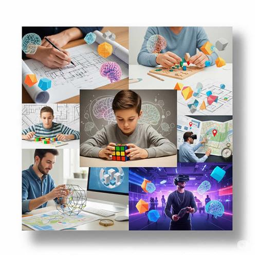 Tư duy không gian giúp hình dung, lắp ghép, định hướng và sáng tạo tốt hơn – có thể rèn luyện qua chơi, vẽ, và mô phỏng 3D.