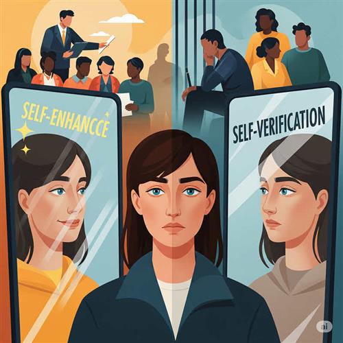 Lý thuyết self-verification giải thích cách con người tìm kiếm sự xác nhận từ xã hội phù hợp với cái nhìn về bản thân.
