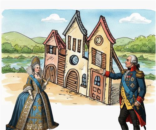 Ẩn dụ "Làng Potemkin" (Potemkin Village) chỉ sự dàn dựng giả tạo (do Grigory Potemkin thực hiện năm 1787) nhằm che giấu sự thật, lừa dối về sự trù phú.