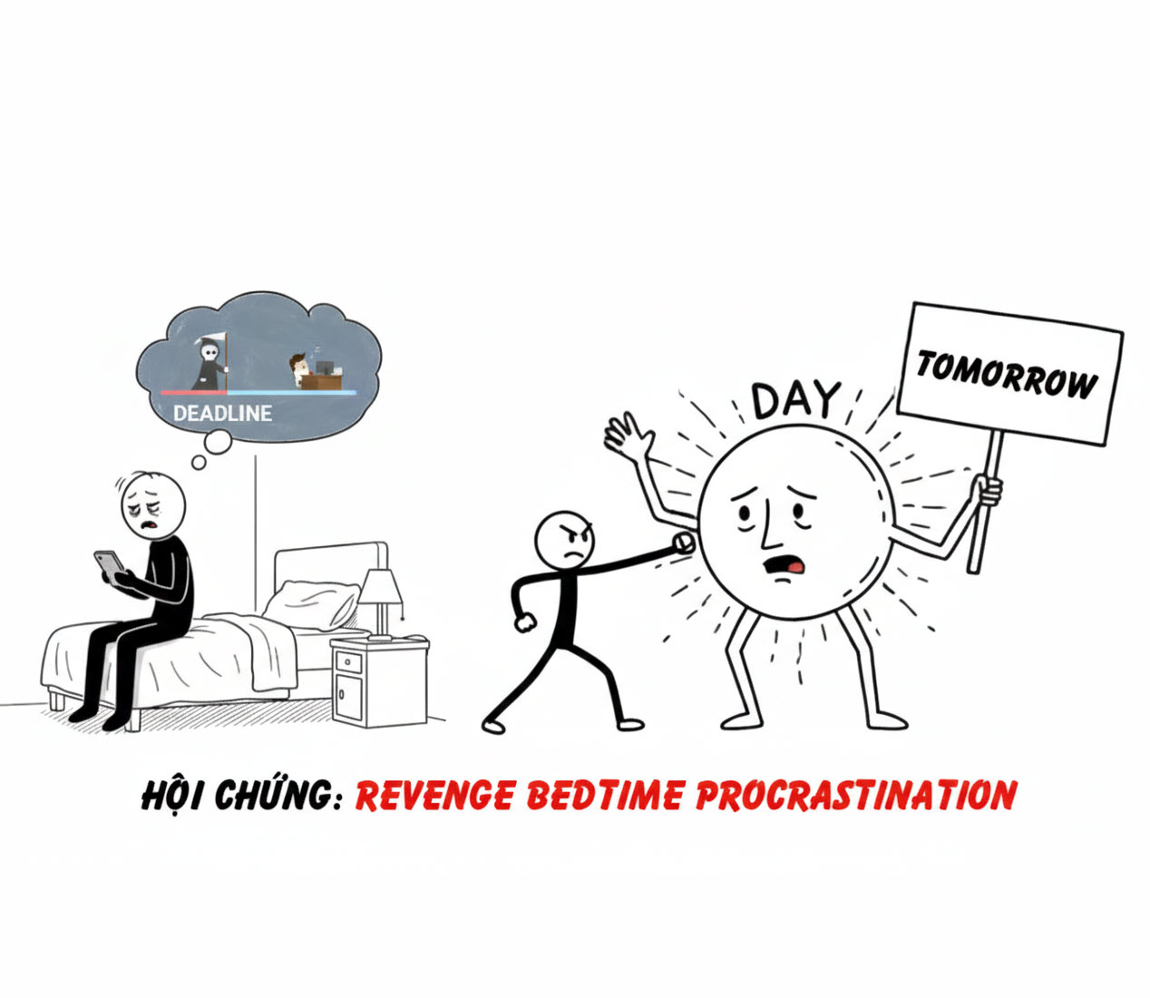 Phân tích revenge bedtime procrastination: vì sao ta thức khuya để đòi lại cuộc sống và cách thoát khỏi vòng lặp mệt mỏi.