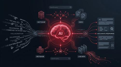 RAG kết hợp truy xuất dữ liệu ngoài với AI để giảm hallucination, tăng độ chính xác và tính liên quan của câu trả lời.