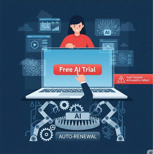 Cảnh báo bẫy auto-renewal ẩn sau gói dùng thử phần mềm AI, gây mất tiền oan nếu không tắt gia hạn tự động kịp thời.