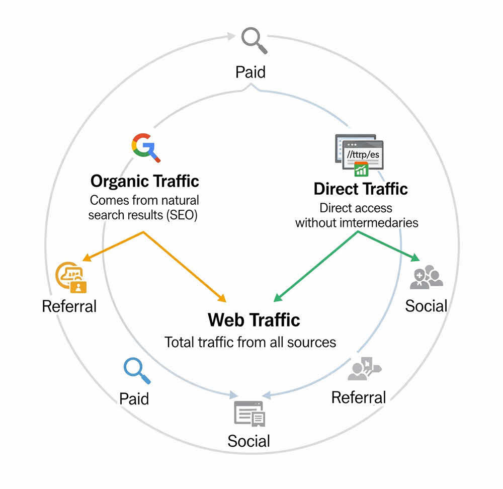 Direct Traffic Vs Organic Traffic: Everything You Need to Know