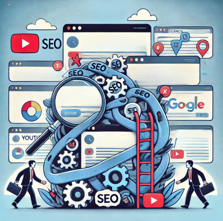 Keyword stuffing is a spammy SEO tactic that involves unnaturally forcing keywords into webpages or links.